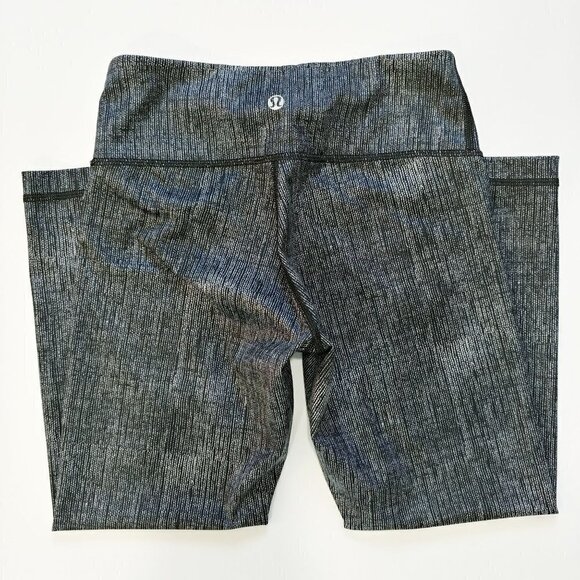 Lululemon Wunder Under Crop Leggings 4 Full On Luxtreme Burlap Black Dune Active - Picture 10 of 10